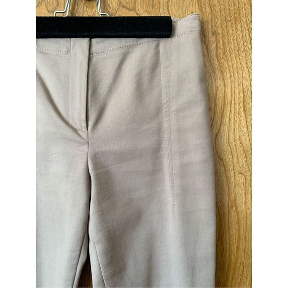 T by Alexander Wang Slim Stretch Pants with Ankle Zipper Beige Tan Size S - Picture 4 of 12